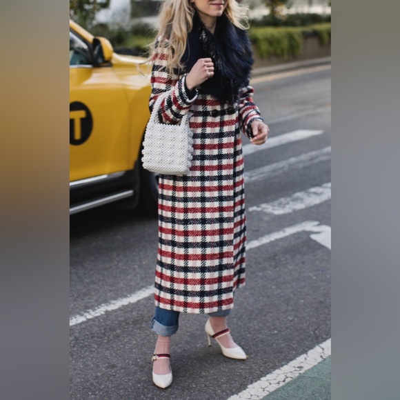 Boden Tweed Wool Blend Coat With Removable Faux Fur Collar - Picture 15 of 16